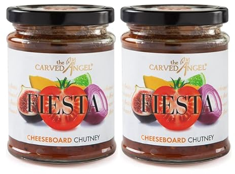 The Carved Angel Fiesta Cheeseboard Chutney 300g Twin Pack