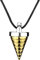 retsamradassaT Core Drill Pendant Metal Gold Necklace, Standard, Metal Zinc