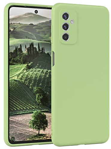 EAZY CASE - Silikonhülle für Galaxy M52 5G Hülle Silikon Case Grün weich stoßfeste Handyhülle Schutzhülle mit Kameraschutz Dünn Premium Schutz Cover TPU Phone Bumper in Pastell Hellgrün Matt