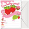 Hudson Party Supplies Erdbeer-Thema Party-Einladungen, 20 Stück, für Kinder und mehr, zum Ausfüllen mit Stil, für Geburtstage, 4x6 Zoll, mit Umschlägen