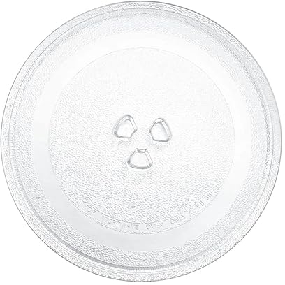 CG94 - Piatto Girevole Universale in Vetro per Forno a Microonde | ø25,5 cm, H 0,8 cm | 3 Punti di Fissaggio | Alta Qualità, Resistente alle Temperature