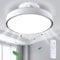 19.7 Flush Mount Bladeless Ceiling Fan with Remote Control, 3-Dimmable LED, 6 Speeds Reversible Low Profile Fandelier for Bedroom