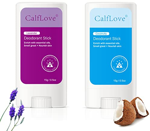 Joyeee Deo Stick Herren, Deo Männer Ohne Aluminium Set mit Lavender and Coconut Oil, Men Maximum Protection Deo Creme Gel Stick, Muttertagsgeschenk, 2 x 15 Gramm
