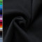 Bündchenstoff Gerippt XXL Breit (105cm - 120cm) - über 25 Farben - Stoffe Rippe - ab 25cm Länge - Öko-Tex Standard 100 Farbe Schwarz