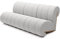 DomiMeble Sofa 3 Sitzer mit einzigartigem Design, aus hochwertigem Holz, leicht zu reinigendem Polyestergewebe, das Produkt muss Nicht zusammengebaut Werden (Catch me 1)