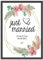 OWLBOOK® Personalisierte Hochzeitsgeschenke für Brautpaar | Geschenk Hochzeit Geschenke für Brautpaar | Personalisierte Geschenke zur Hochzeit | Bilderrahmen | Just Married | Papier