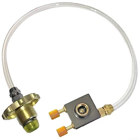 Camping Nozzle Bottle Convert Adapter Connector Stove Connector for Butane Canister to Screw Gas Cartridge Hose Adapter Gas Canister Parts