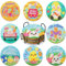UPINS Diamond Art Painting Untersetzer, 8 Stück Ostern Diamond Art Painting Untersetzer mit Halter 5D Diamant Painting Untersetzer für Gläser Weingläser Vasen