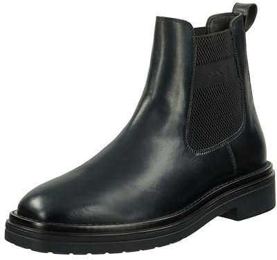 GANT FOOTWEAR Herren BOGGAR Chelsea-Stiefel, Black, 44 EU