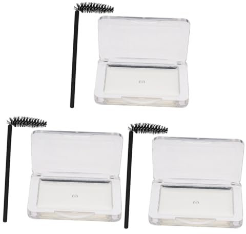 Angoily 3sätze Brow Setting Gel Eyebrow Soap Mit Bürste Wasserfeste Augenbrauen Styling Seife Für Langanhaltenden Halt Und Form Für Frauen-make-up Transparent Und Geschmacklos