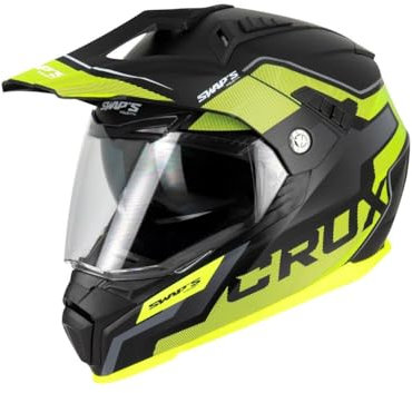 Swaps Casques Enduro Crux S789 Noir Jaune M