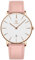 aswan watch Montre Plate Analogique à Quartz pour Femme avec Bracelet en Cuir,boîtier de 39 mm, 2 Aiguilles,Date