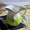 YAOSHER Plato Creamer, de cerámica con Mango, café Leche Creamer, Pitcher Pitcher Servir la Salsa de Jarra for la Cocina Placa(A(2PACK))