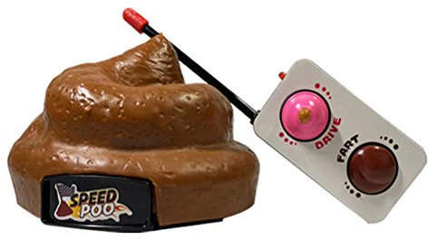 Jouet de Merde télécommandé, Jouets Amusants, électroniques RC Réalistes, à Piles, Jeu de Farces de Marche pour Enfants et Adultes (Brun)