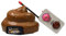 Jouet de Merde télécommandé, Jouets Amusants, électroniques RC Réalistes, à Piles, Jeu de Farces de Marche pour Enfants et Adultes (Brun)