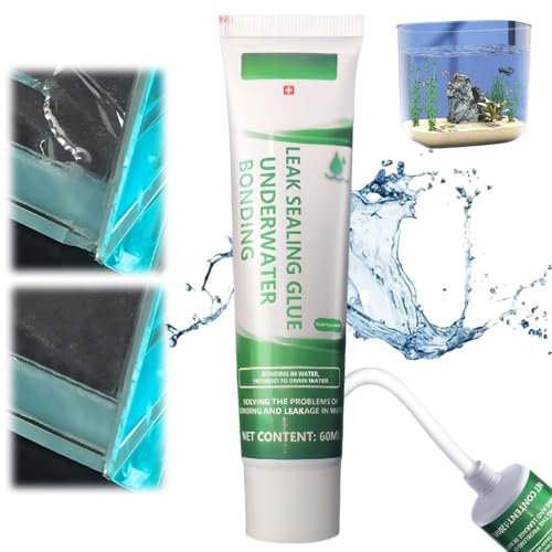 Colle de réparation pour aquarium, mastic étanche, mastic en silicone transparent imperméable, pour réparer les fuites, joint étanche pour les poissons
