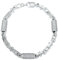 Tony Fein Monte Carlo Armband 7mm Massiv Echt 925 Sterlingsilber Poliert Karabiner Gestempelt für Damen und Herren Made in Italy