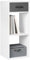 WOLTU Bücherregal mit 3 Ebenen, Standregal mit 1 Stoffschublade 2 Würfeln, offenes Regal, Aufbewahrungsregal klein, für Wohnzimmer Schlafzimmer Kinderzimmer, 32,4x80x30 cm, weiß, SK055ws