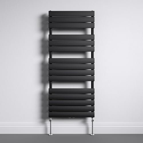 Mai & Mai Radiator Wall Mounted | Heated Towel Rail Bathroom Radiator | Flat Panel Central Heating | HxW:140x60cm | Anthracite Bathroom Radiator FH