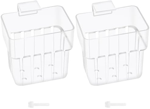 Transparenter Pflanzenhalter für Aquarien, 2 Stück, durchsichtiger Pflanzenhalter für Aquarien, Aquaponisches Aquarium-Zubehör, Top-Aquarium-Dekoration aus Acryl, Aquaponik für dekorative