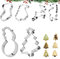 6 Weihnachts Ausstechformen Set,Weihnachts-Ausstecher-Set Aus Metall,Schneeflocke,Edelstahl-Weihnachtsformen,Plätzchenformen Für Weihnachtsgebäck,Weihnachtsbaum Ausstechformen Zum Backen