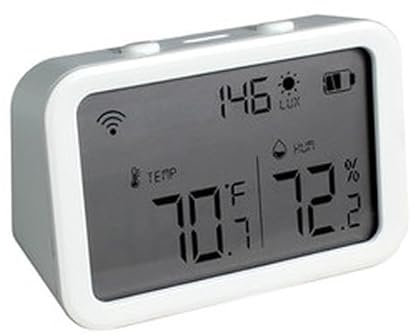 WLAN-Temperatur- und Feuchtigkeitssensor: Überwachen Sie in Echtzeit, senden Sie Benachrichtigungen an Ihr Handy und optimieren Sie Ihre Umgebung. Ideal für zu Hause oder im Büro für Komfort und