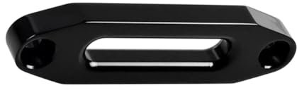Begchy Guide de corde pour treuil de 15,2 cm et 12 000 pieds, guide en aluminium pour treuil tout terrain, câble de guidage de corde argenté, guide de câble noir