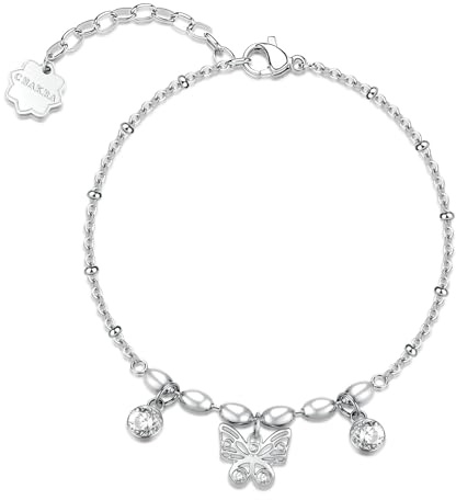 Brosway Chakra Mystiker Damen Armband Silber aus Edelstahl 316L mit Symbol Anhänger und Kristallen – Spiritueller Damen Armschmuck, Symbolschmuck, BHKB267
