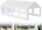 XMTECH Partyzelt Pavillon 4x8 m wasserdicht UV-Schutz 50+ mit herausnehmbaren Seitenteilen, Gartenpavillon Hochzeitszelt 32m² mit PE-Plane, stabil & wetterfest – Weiß