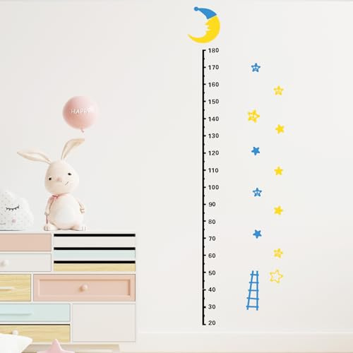 Messlatte Kinder Personalisiert, Kinder Messlatte aus Acryl, Messlatte Kinder 20-180cm für die Wand, Kinder Größe Messlatte zur Höhenmessung und Als Zimmerdeko