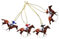 Ciieeo 4 Stück Flaches Acryl-hängeornament in Form Eines Pferdes, Weihnachtsanhänger, Hängedekorationen Für Zuhause, Wohnzimmer, Westernzimmer Oder Büroräume