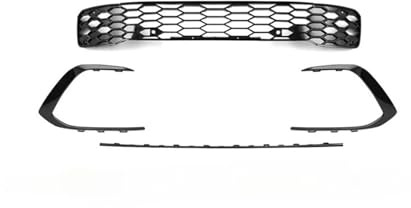 Frontgrill Autofront Für VW Für Golf 8 Mk8 Für R-Line Für GTI Style Bodykit Frontstoßstange Kühlergrill Sportversion Nebelscheinwerfer Kühlergrill(Six-piece set)