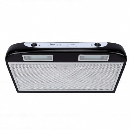 Fockety Cappa da Cucina per campers da 20,5 Pollici, Cappa da Sottoarmadio in Acciaio Inossidabile 12V con Luce LED, da Cucina per campers a 3 velocità per, Case Mobili