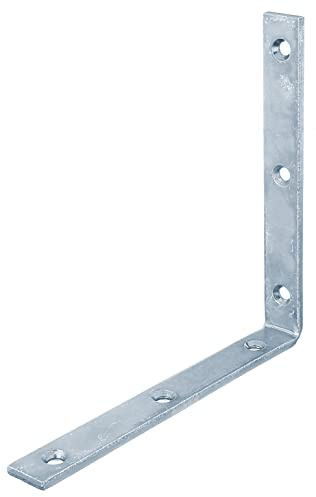 Alberts 333256 Balkenwinkel | schmal | galvanisch verzinkt, dickschichtpassiviert | 160 x 160 x 20 mm