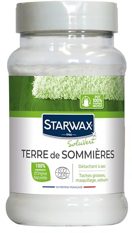 Starwax 421 Fleckenentferner, 200 g, Siehe Foto | Absorbiert fettige Flecken, Make-up-Öl, Fett und Talg, Textilteppich, Leder, Fliesen, Inhaltsstoffe natürlichen Ursprungs