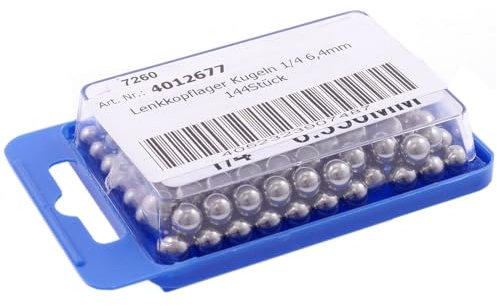 Emall supply Lot de 144 roulements à billes 1/4