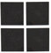 NATURALS Creative Tops Untersetzer, 100% Granit, Black, 4 Stück, Stein, Mehrfarbig, 10 cm, 4