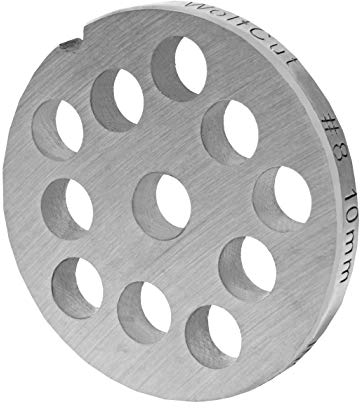 Wolfcut INOX Fleichwolfscheibe Gr. 8-10,0 mm Bohrung - Kompatibel/Ersatz mit Fleischwolf Jupiter - Bosch - Alexanderwerk