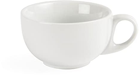 Olympia White Ware Cappuccino Cups 200Ml 7Oz Coffee Espresso Milk Jugs 12pc