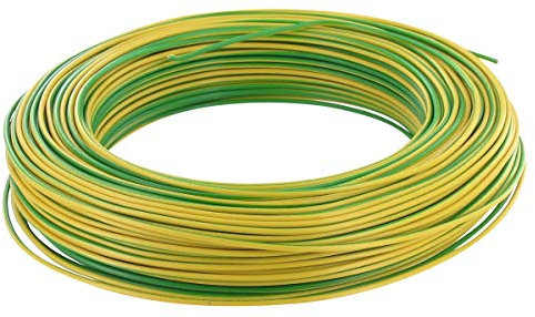 Cable rígida ho7vu – 1 x 2.5 mm² – Bobina 100 m – amarillo y verde