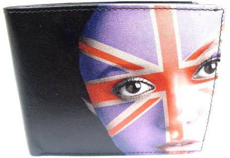Männer Designer Leder Geldbörse von Retro - UNION JACK FACE 7 679