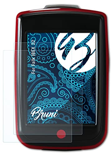 Bruni Schutzfolie kompatibel mit Falk IBEX 32 Folie, glasklare Displayschutzfolie (2X)