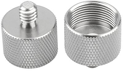 NICEYRIG Thread Adapter for Microphone Stand, 1/4 Inch Male to 5/8-27 Inch Female