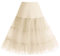 Bbonlinedress Sommerkleid Damen Petticoat Unterrock Crinoline Underskirt Reifrock Rock für 50er Vintage Cocktailkleid Champagne L