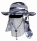 Saoirse.Hats JNINTH Hut Herren Sommer Outdoor, Sonnenhut Männer UV Schutz, Fischerhut Unisex Faltbar Atmungsaktiv, Wanderhut Nackenschutz, Grau Camouflage