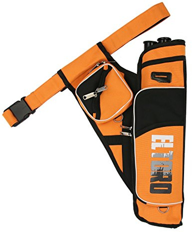 elToro Sys² - Seitenköcher inkl. Röhren und Gürtel | Farbe: Orange; Zubehör beim Bogenschießen, Bogensport, sicherer Transport von Ihren Pfeilen; Pfeil und Bogen Sport