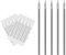 ATOMUS Body Piercing Needles 14G Stainless Steel Sterile Disposable Ear Nose Navel Nipple Lip Piercing Needles