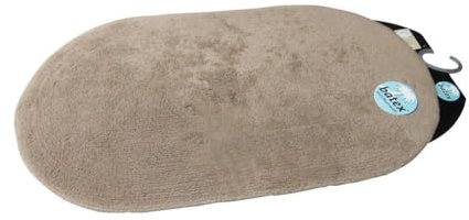 Batex Badteppich Duo Cotton Taupe oval 65x120cm Badematte Badezimmerteppich Badgarnitur Badvorleger Duschmatte