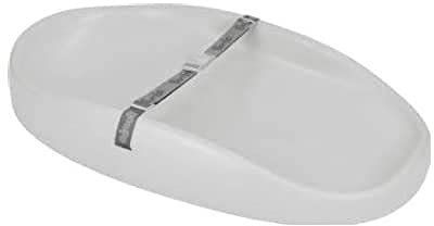 Bumbo Changing Pad - Cambiador Bebé Portátil - Acolchado, Impermeable y Antivuelco - Cómodo y Seguro con Cinturón de Seguridad - Fácil de Limpiar - Colchoneta para Cambiar Pañales - Color Gris