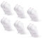DANISH ENDURANCE Chaussettes en Fibre de Bambou, Ultra Douces & Respirantes, Homme Femme, 6 Paires, Blanc, 35-38